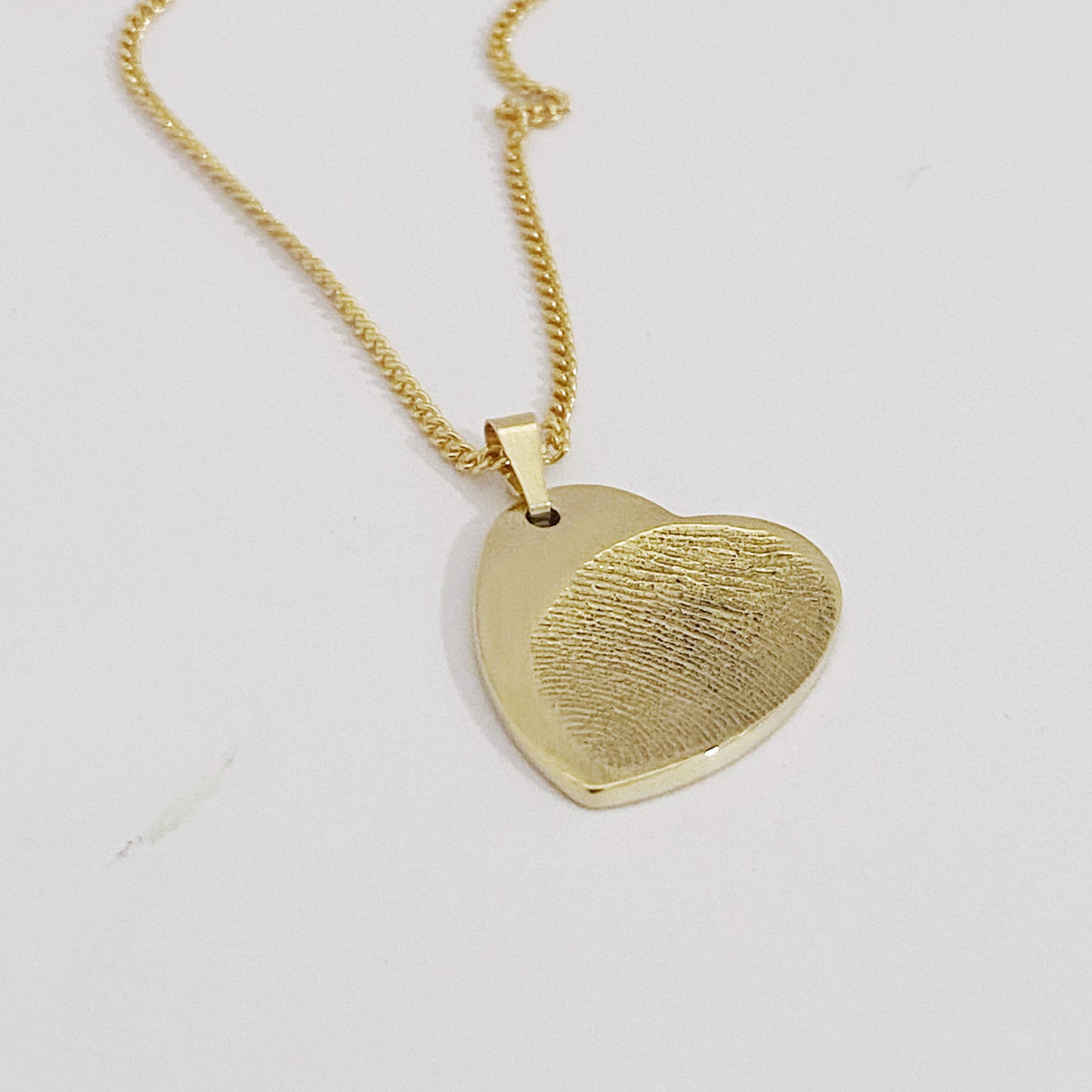 Fingerprint Pendant - Small Heart