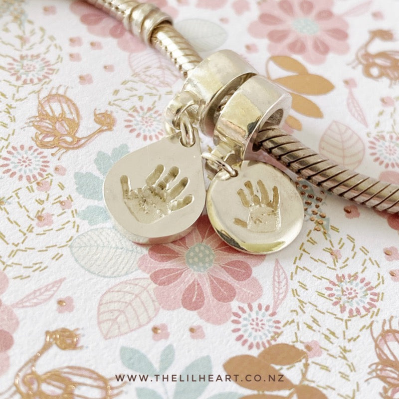 Personalised clearance handprint charm