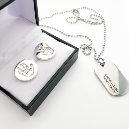 personalised jewellery for dad cufflinks