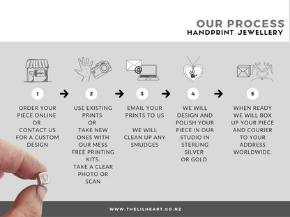 Handprint jewellery New Zealand
