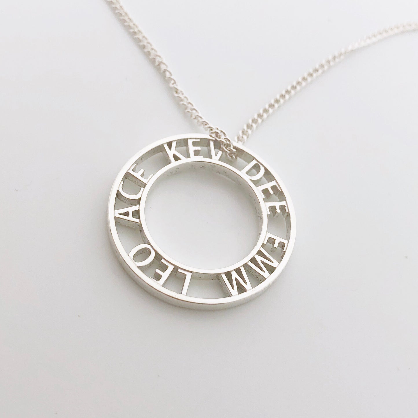 sterling silver personalised name necklace nz